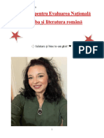 Material GRATUIT Pentru Evaluarea Națională La Limba Și Literatura Română-Prof. IULIA-MARIA CIHEREAN
