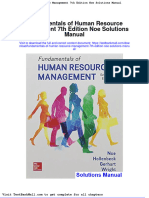 Full Download Fundamentals of Human Resource Management 7th Edition Noe Solutions Manual PDF Full Chapter