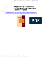 Full Download Solutions Manual To Accompany Multivariate Data Analysis 7th Edition 9780138132637 PDF Full Chapter