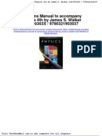 Full download Solutions Manual to Accompany Physics 4th by James s Walker 032190303x 9780321903037 pdf full chapter