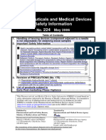 Pharmaceuticals and Medical Devices Safety Information 224: No. May 2006