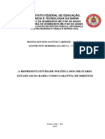 A Representatividade Politica Dos Militares Estaduais Da Bahia Como Garantia de Direitos