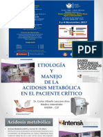 4 - Etiología y Manejo de La Acidosis Metabólica en El Paciente Crítico - 2017