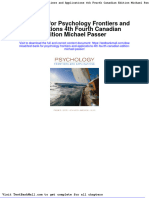 Full Download Test Bank For Psychology Frontiers and Applications 4th Fourth Canadian Edition Michael Passer PDF Full Chapter