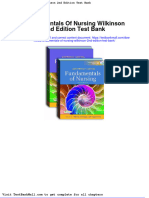 Full Download Fundamentals of Nursing Wilkinson 2nd Edition Test Bank PDF Full Chapter