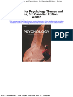 Full Download Test Bank For Psychology Themes and Variations 3rd Canadian Edition Weiten PDF Full Chapter