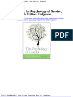 Full Download Test Bank For Psychology of Gender 4th Edition Helgeson PDF Full Chapter
