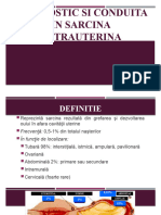 Diagnostic Si Conduita in Sarcina Extrauterina