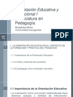 Orientación Educativa y Vocacional I