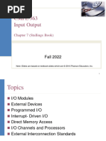 06 - Stallings CH7 Input Output