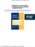 Full Download Solutions Manual To Accompany Transport Phenomena 2nd Edition 9780471410775 PDF Full Chapter