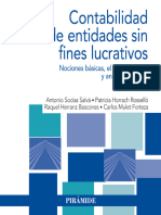 Contabilidad de Entidades Sin Fines Lucrativos. Nociones Básicas, El PCG de 2011 y Análisis Contable - Ed. Pirámide (Socías Salvá, Antonio)