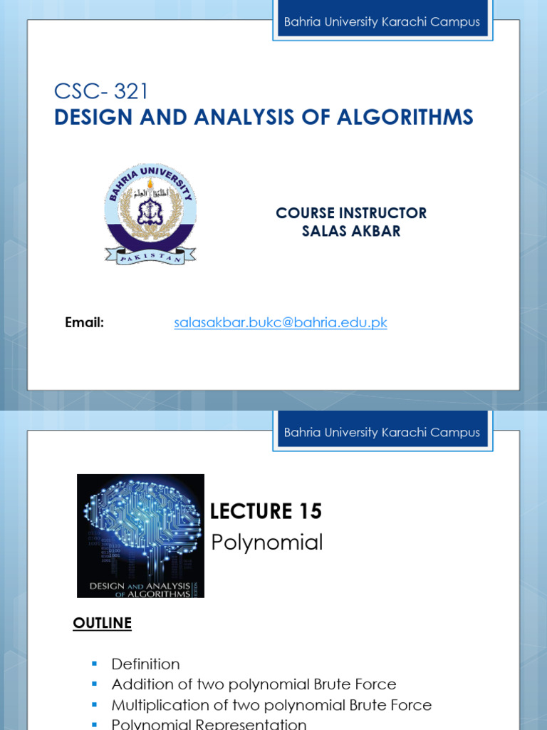 Algorithm Design for Students | PDF | Polynomial | Field (Mathematics)