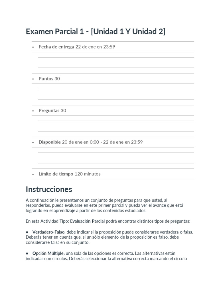 Examen Parcial 1: Unidades 1 y 2 | PDF | Moralidad | Virtud