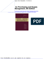 Full Download Test Bank For Purchasing and Supply Chain Management 5th Edition PDF Full Chapter