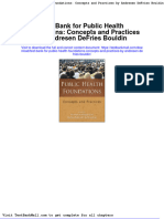 Full Download Test Bank For Public Health Foundations Concepts and Practices by Andresen Defries Bouldin PDF Full Chapter
