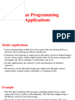 Linear Programming Applications