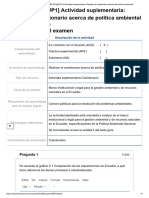 Examen - (ACDB2-20%) (SUP1) Actividad Suplementaria - Realizar El Cuestionario Acerca de Política Ambiental