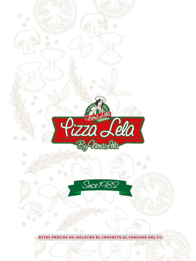 Menu Pizza Lela Buenavista 2023 Abril PDF