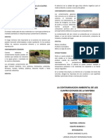 La Contaminacion Ambiental de Los Cuatro Estados de La Materia