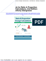 Full Download Test Bank For Ratio Proportion Dosage Calculations 2nd Edition Anthony Giangrasso PDF Full Chapter