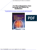 Full Download Test Bank For Raus Respiratory Care Pharmacology 9th Edition by Gardenhire PDF Full Chapter