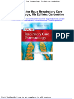 Full Download Test Bank For Raus Respiratory Care Pharmacology 7th Edition Gardenhire PDF Full Chapter