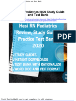 Full Download Hesi RN Pediatrics 2020 Study Guide and Test Bank PDF Full Chapter