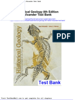 Full Download Historical Geology 8th Edition Wicander Test Bank PDF Full Chapter