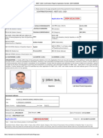 Confirmation Page - Neet (Ug) - 2020: Application No