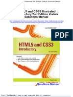 Full Download Html5 and Css3 Illustrated Introductory 2nd Edition Vodnik Solutions Manual PDF Full Chapter