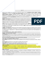 Minuta de Rectificacion de Areas y Linderos y Medidas Perimetricas de Comun Acuerdo Con Los Colindantes