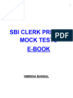 Sbi Clerk Prelims Mock Tests Ebook (30 Novemebr 2023)