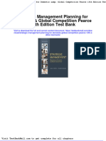 Full Download Strategic Management Planning For Domestic Global Competition Pearce 13th Edition Test Bank PDF Full Chapter