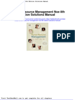 Full Download Human Resource Management Noe 8th Edition Solutions Manual PDF Full Chapter