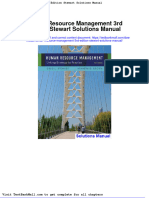 Full Download Human Resource Management 3rd Edition Stewart Solutions Manual PDF Full Chapter