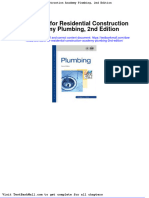 Full Download Test Bank For Residential Construction Academy Plumbing 2nd Edition PDF Full Chapter