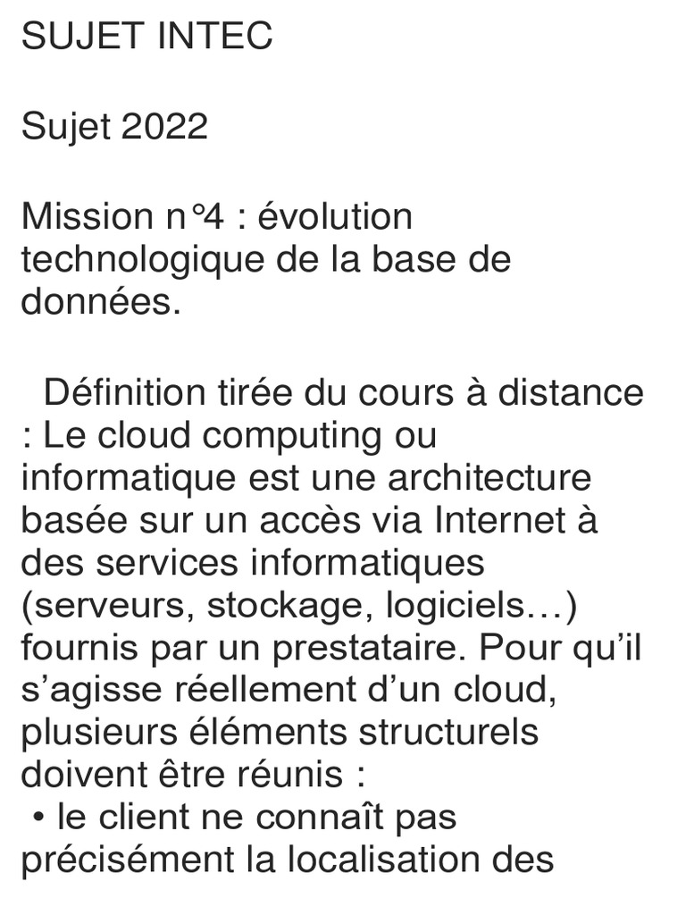 Évolution du Cloud et RGPD | PDF | Cloud computing | Internet