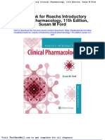 Full Download Test Bank For Roachs Introductory Clinical Pharmacology 11th Edition Susan M Ford PDF Full Chapter