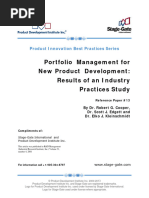 Portfolio Management For New Product Dev