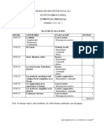 Plan de Evaluacion - Evidencias Cristianas