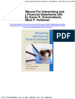 Instructor Manual For Interpreting and Analyzing Financial Statements (6th Edition) by Karen P. Schoenebeck, Mark P. Holtzman