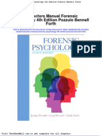 Full Download Instructors Manual Forensic Psychology 4th Edition Pozzulo Bennell Forth PDF Full Chapter