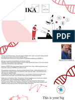 DNA Research Biology Monochrome Presentation Red Variant