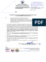 DM 026 Submission of Fy 2023 Gender and Development (Gad) Accomplishment Report (Gar)