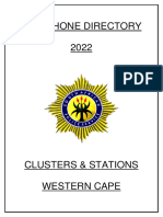 Cluster Station Telephone Directory Western Cape 2022