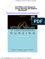 Full Download Test Bank Ethics and Issues in Contemporary Nursing 4th Edition Burkhardt PDF Full Chapter