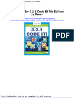 Full Download Test Bank For 3 2 1 Code It 7th Edition by Green PDF Full Chapter