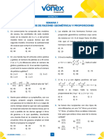 Semana Tema: Razones, Serie de Razones Geométricas Y Proporciones