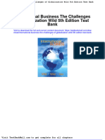 Full Download International Business The Challenges of Globalization Wild 5th Edition Test Bank PDF Full Chapter
